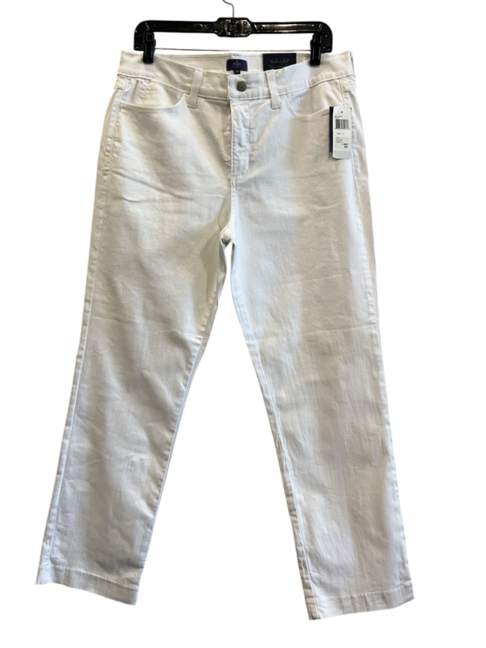 NYDJ White Straight Ankle-Leg Women's Jeans